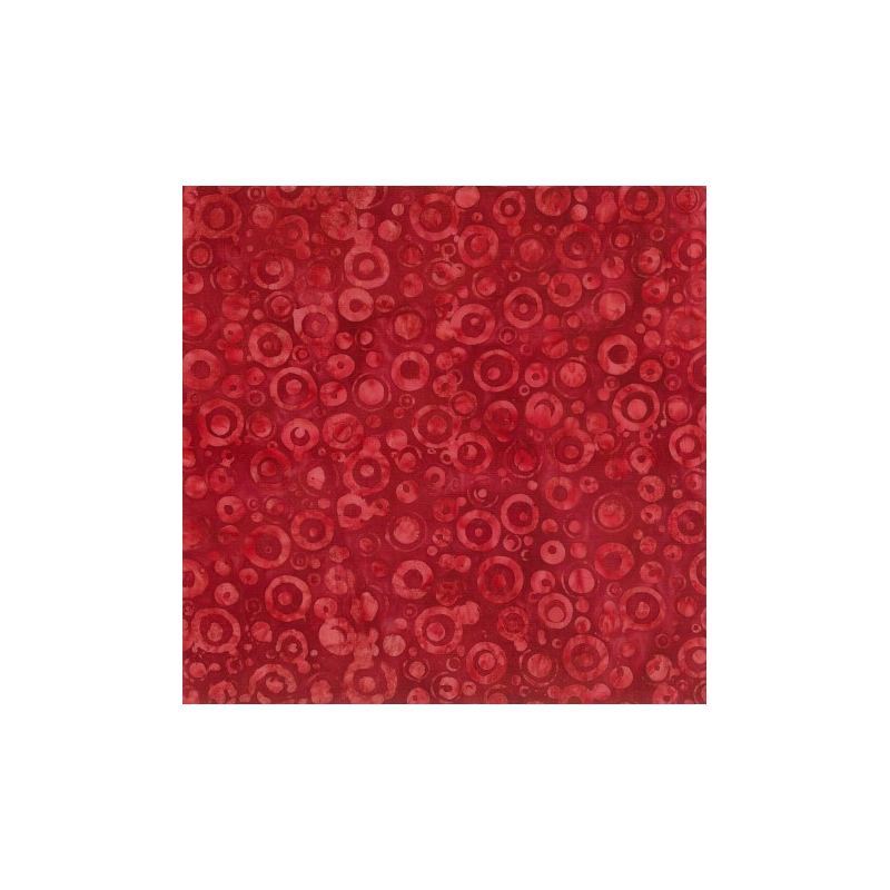 Batik #1525 Fire Red, 112cm Wide by Batik Australia
