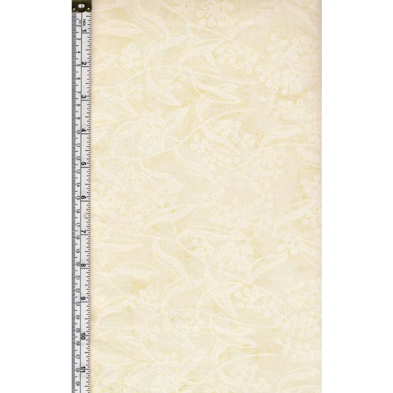 Batik Australia BA45-452 Wattle Cream 110cm Wide Cotton Fabric