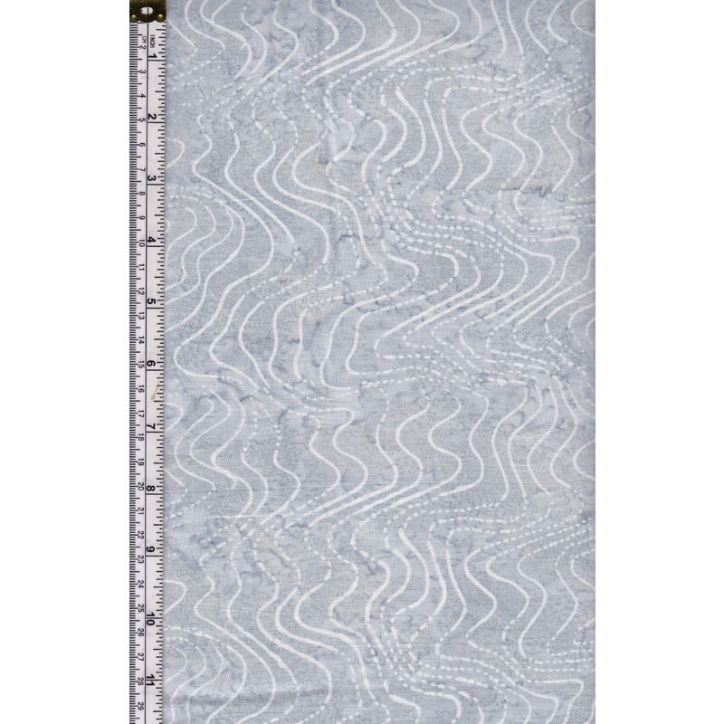 Batik Australia BA45-458 Waves Pale Blue 110cm Wide Cotton Fabric