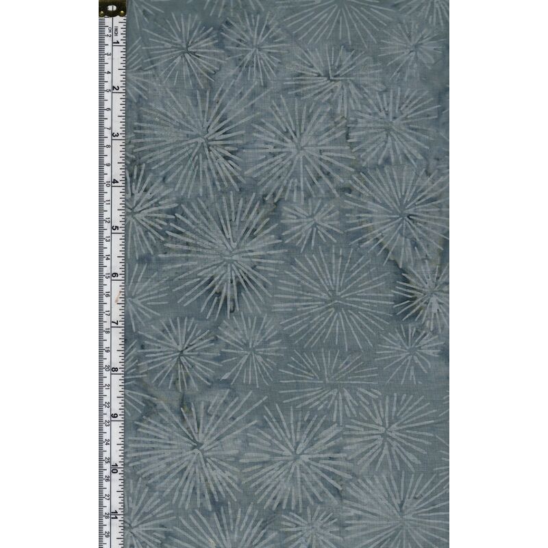 Batik Australia Fabric BA45-460 Grey Blue Burst, 110cm Wide Per 50cm (1/2 Metre)