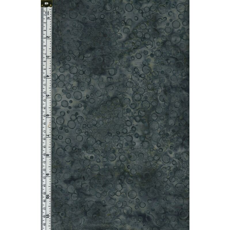 Batik Australia Fabric BA45-463 Bubbles Grey Green, 110cm Wide Per 50cm