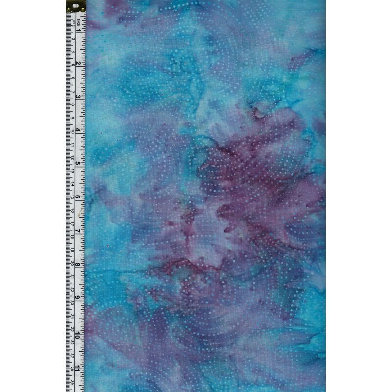 Batik Australia BA45-507 Swirl Dots Sky Blue Purple, 110cm Wide Per 50cm (1/2 Metre)