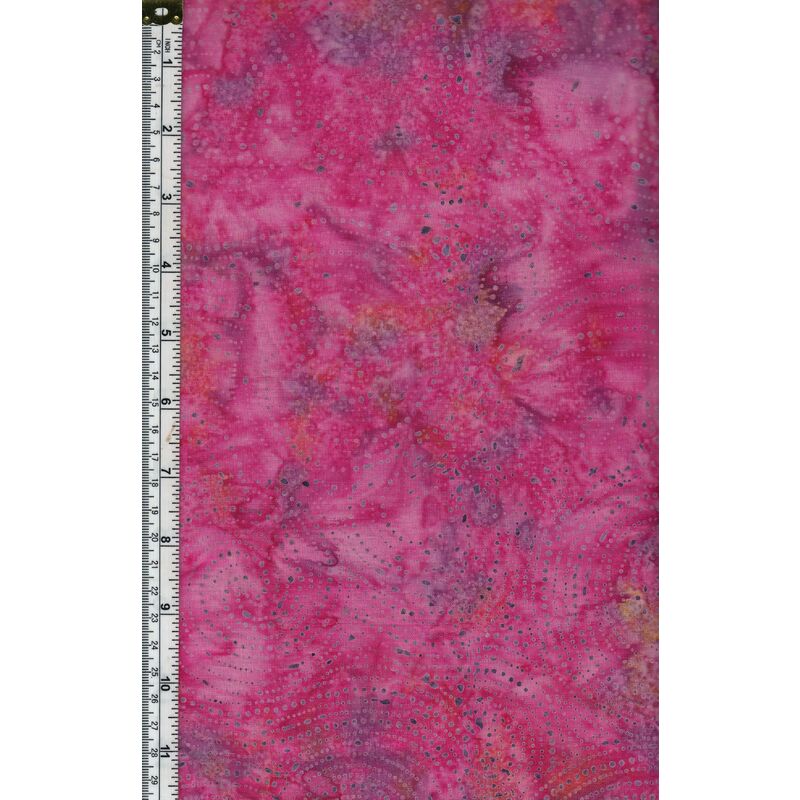 Batik Australia Fabric BA45-511 Swirl Dots Pinks, 110cm Wide Per 50cm