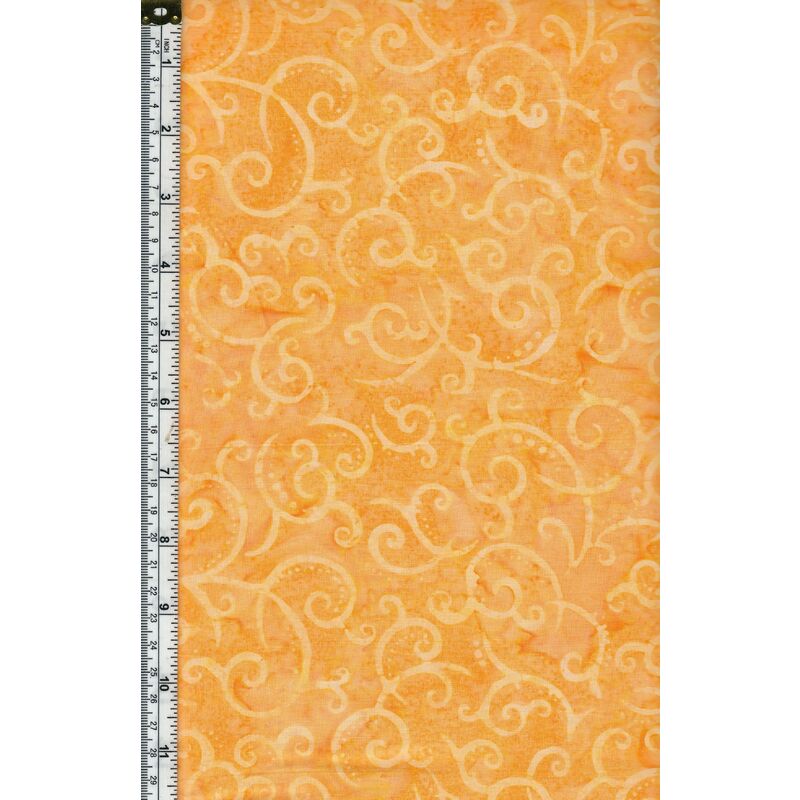 Batik Australia Fabric BA45-525 Orange, 110cm Wide Per 50cm