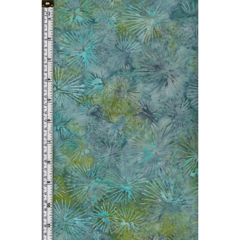 Batik Australia Designers Palette BA45-546 Burst Blues 110cm Wide Cotton Fabric