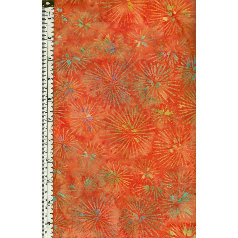 Batik Australia Designers Palette BA45-547 Orange Burst 110cm Wide Cotton Fabric