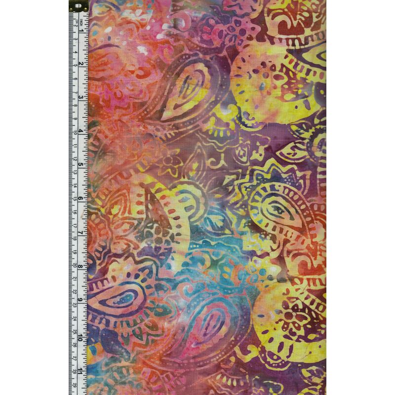 Batik Australia Designers Palette BA45-548 Jacobean Multi 110cm Wide Cotton Fabric
