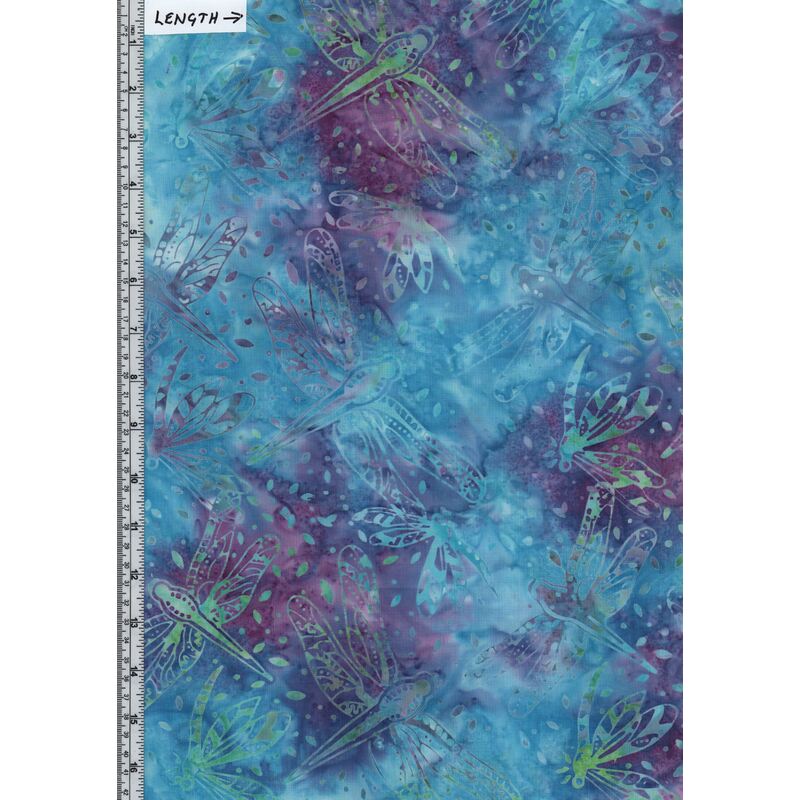 Batik Australia BA45-817 Bugs Dragonfly Multi 110cm Wide Cotton Fabric