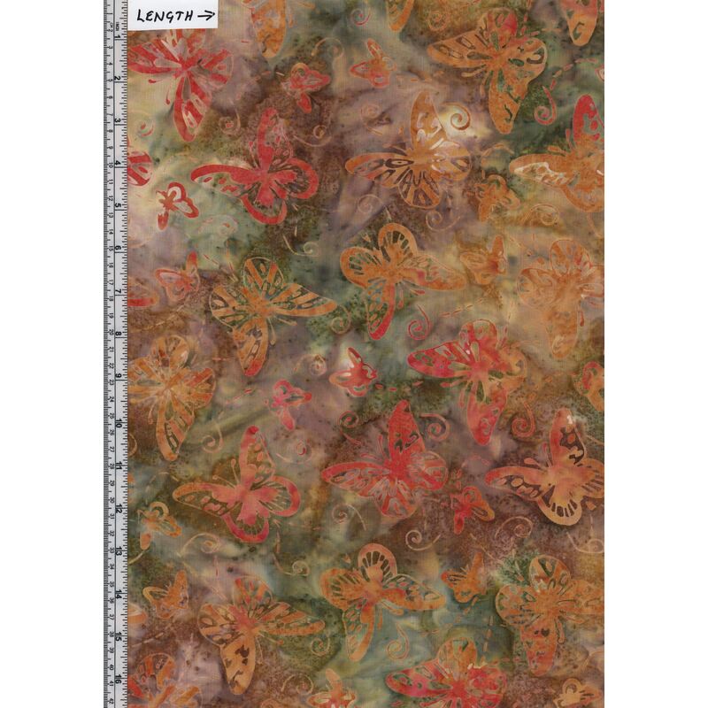 Batik Australia BA45-820 Bugs Butterfly Multi 110cm Wide Cotton Fabric
