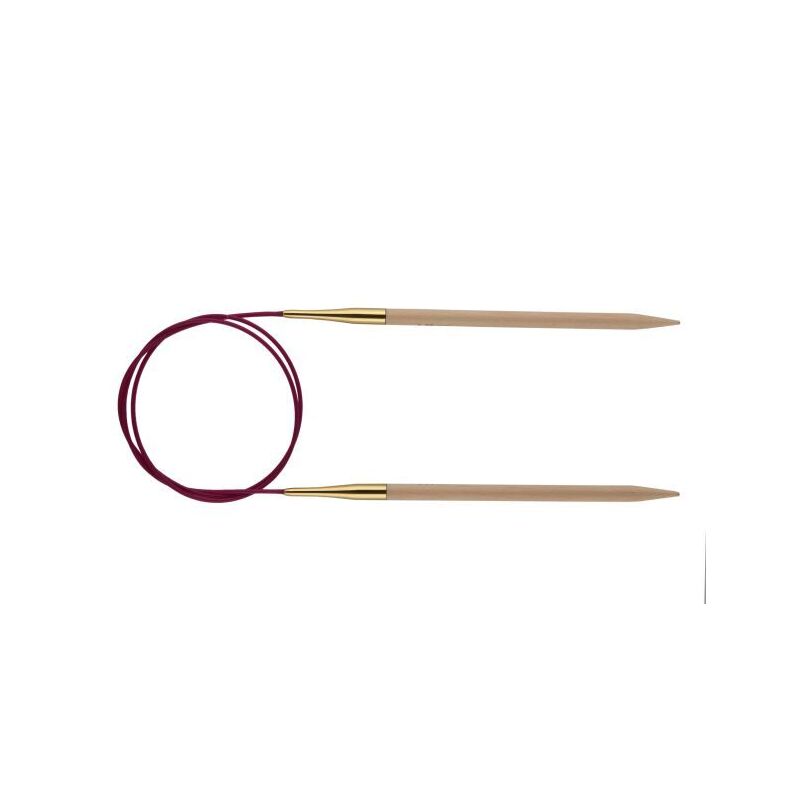 Knitpro 150cm Basix Birch Fixed Circular Knitting Needle 30.00mm