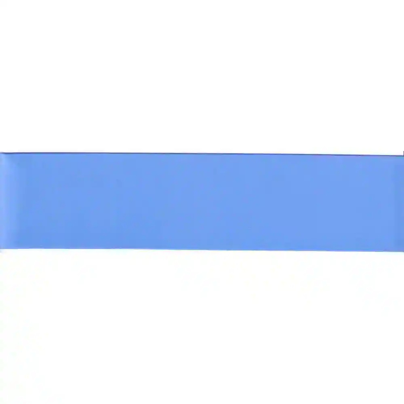 CAPRI BLUE 36mm (Folded) Woven Edge Satin Blanket Binding By The Metre