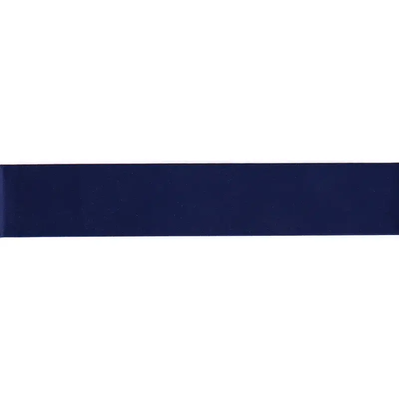 NAVY 36mm (Folded) Woven Edge Satin Blanket Binding By The Metre