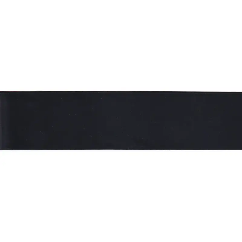 BLACK 50mm (Folded) Woven Edge Satin Blanket Binding By The Metre