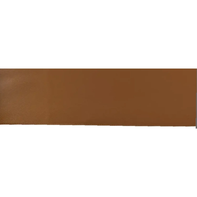 GOLDEN BROWN 50mm (Folded) Woven Edge Satin Blanket Binding By The Metre
