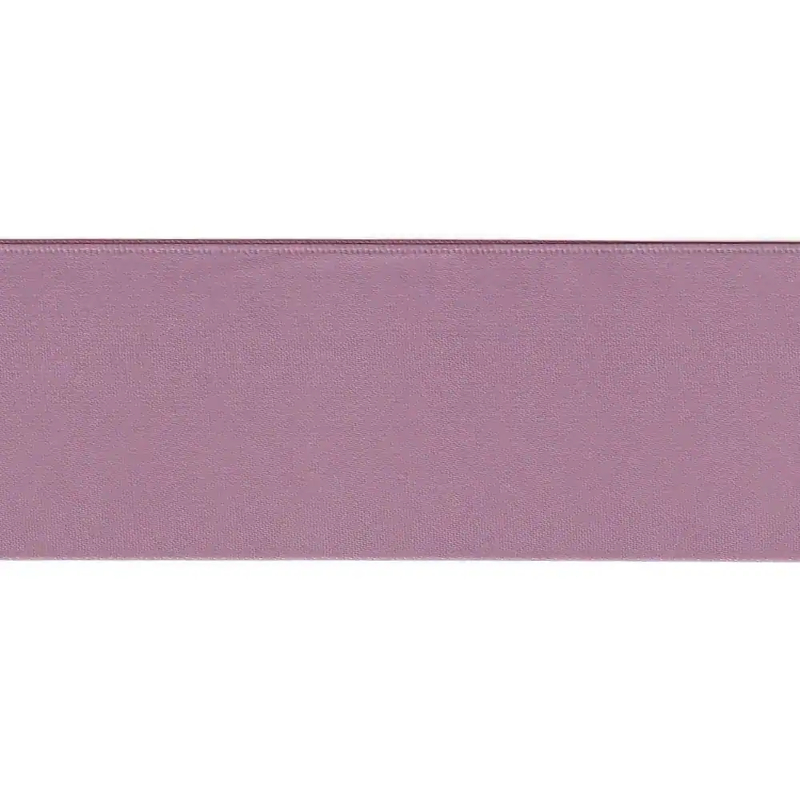 ROSY MAUVE 50mm (Folded) Woven Edge Satin Blanket Binding By The Metre