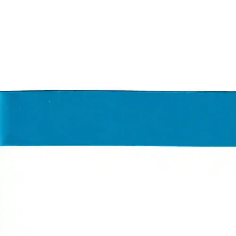 VIVID BLUE 50mm (Folded) Woven Edge Satin Blanket Binding By The Metre