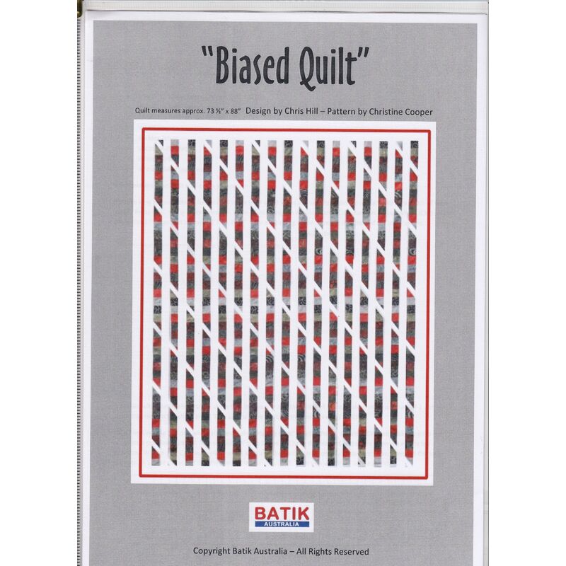 Batik Australia Quilt Pattern, BIASED, (Pattern / instructions only, no fabric)