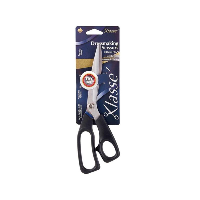 Klasse 235mm Dressmaking Scissors Serrated, Right or Left Grip BK1209