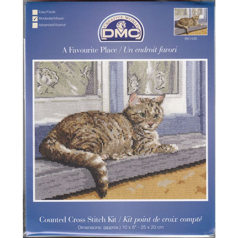 DMC, A FAVOURITE PLACE Counted Cross Stitch Kit BK1436, 25 x 20cm