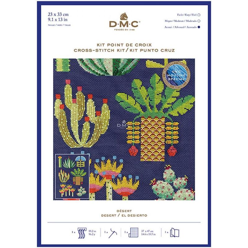 DMC DESERT Counted Cross Stitch Kit 23 x 33cm, BK1931