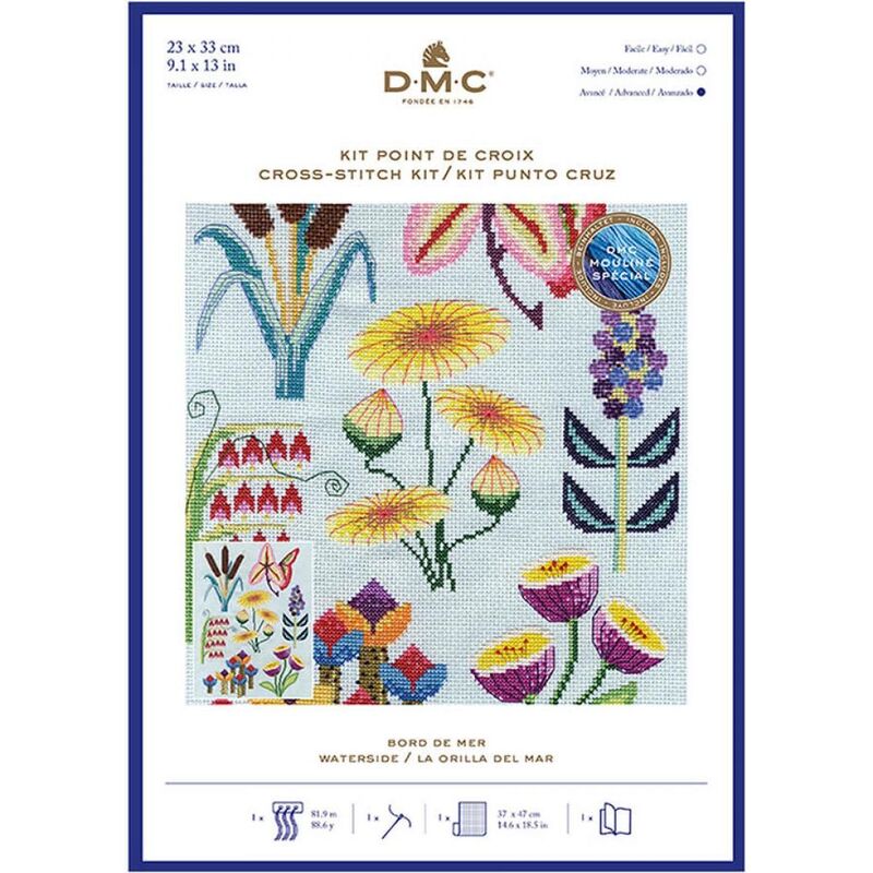 DMC WATERSIDE Counted Cross Stitch Kit 23 x 33cm, BK1932