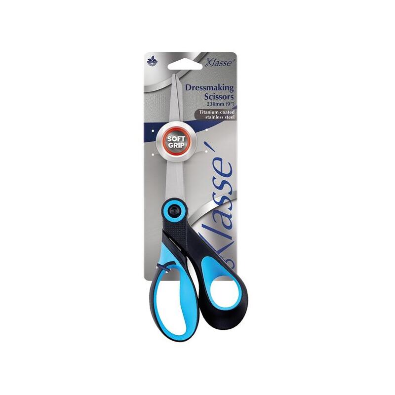 Klasse Dressmaking Scissors with Soft Grip Inlays 230mm (9") BK2409
