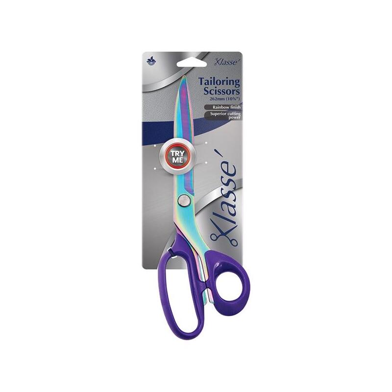 Klasse 254mm Tailoring Scissors, Rainbow Finish BK2510