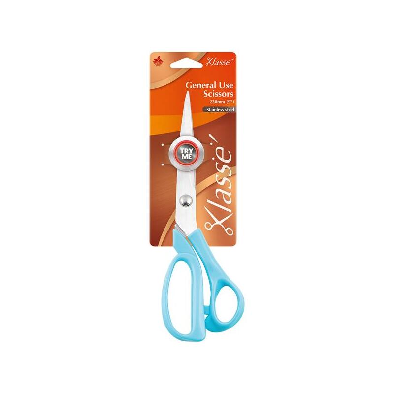 Klasse 230mm General Use Household Scissors BK3409.BLUE