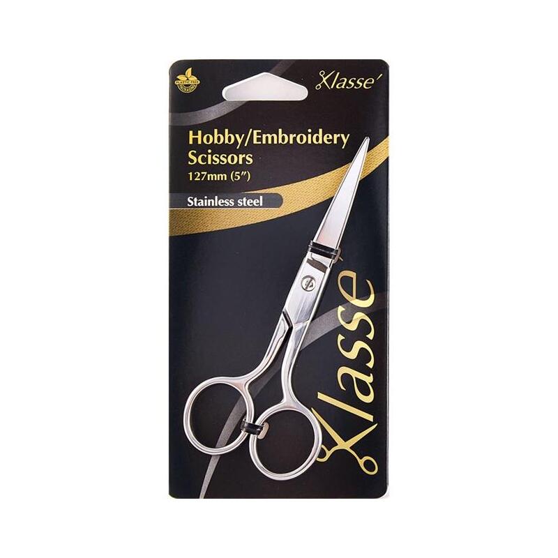 Klasse Stainless Steel Hobby/Embroidery Scissors, 127mm, 5", BK4605