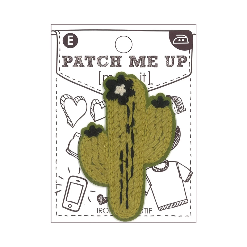 CACTUS Iron On Motif 4.5cm x 7cm - Patch Me Up by Make It BM6894