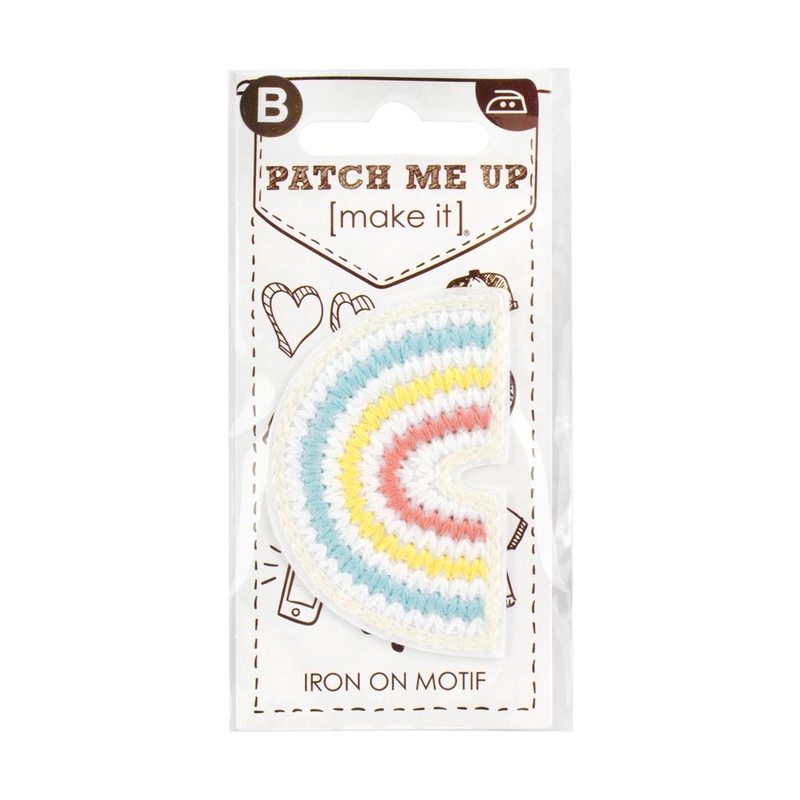 RAINBOW Motif Iron-On 6cm x 4cm - Patch Me Up by Make It