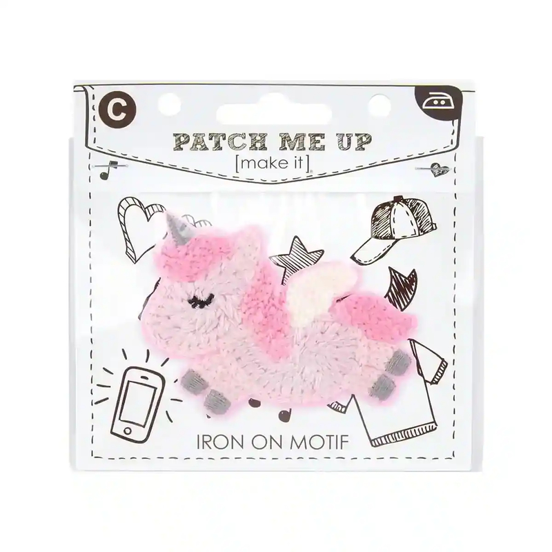 UNICORN Motif Iron-On 7.5cm x 6cm - Patch Me Up by Make It BM6903