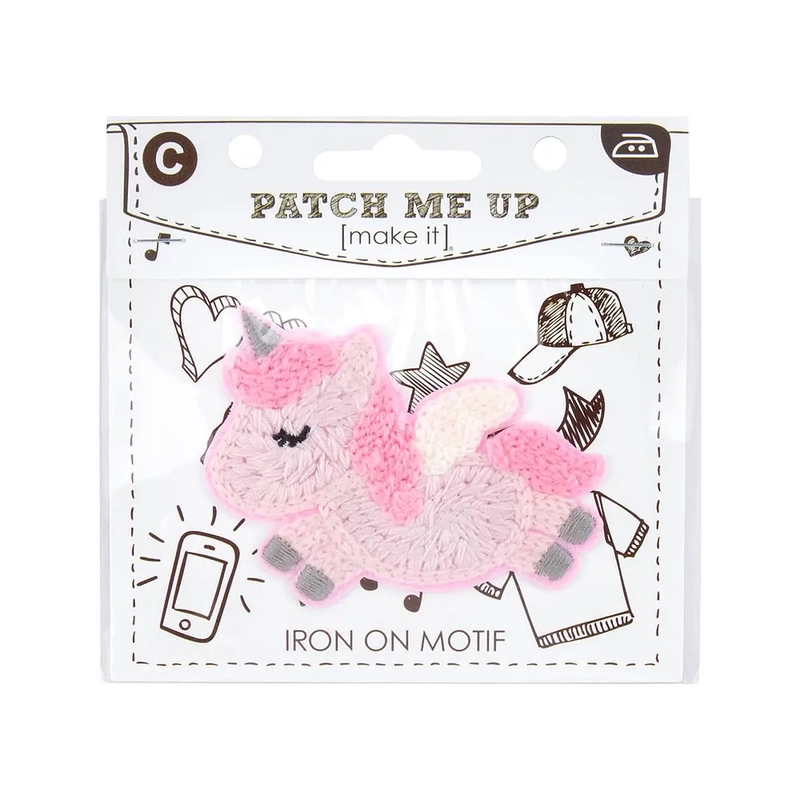 UNICORN Motif Iron-On 7.5cm x 6cm - Patch Me Up by Make It BM6903