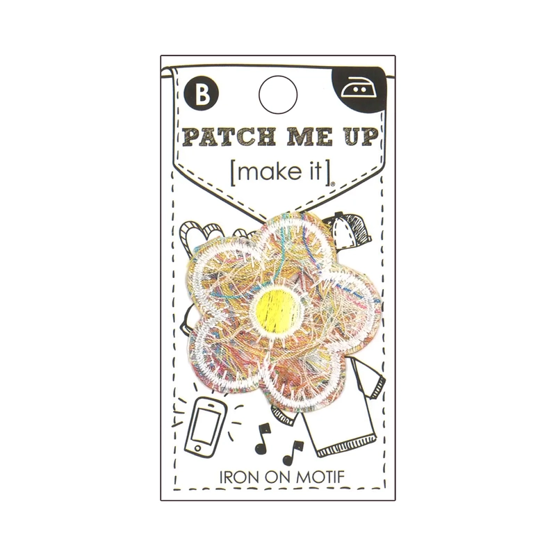 FLOWER Iron On Motif 4cm x 4cm - Patch Me Up by Make It BM6947