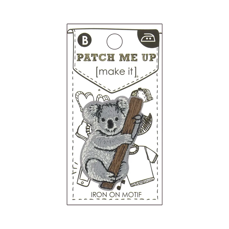 KOALA Motif Iron-On 4cm x 4cm - Patch Me Up by Make It BM6969