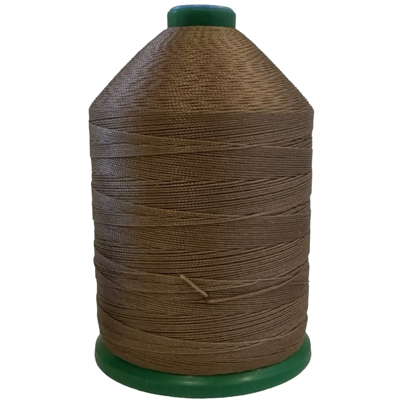 LIGHT EARTH BROWN (440) No.10 Bonded Nylon Thread, 1800m Cone, Extra Heavy Sewing