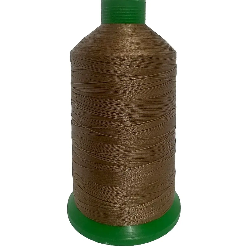 LIGHT EARTH BROWN (440) No.20 Bonded Nylon Thread, 1500m Cone, Heavy Sewing