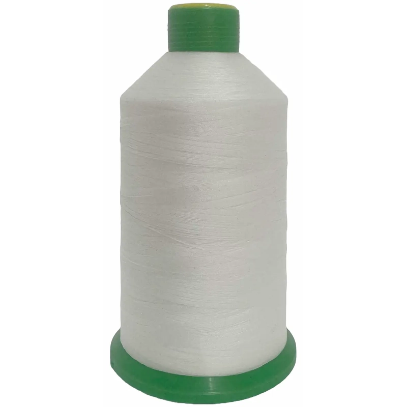 WHITE (105) No.40 Bonded Nylon Thread, 3000m Cone, Heavy Sewing