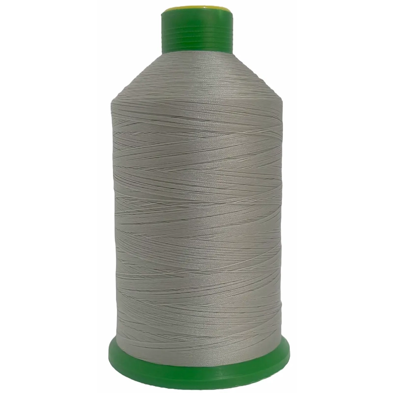 SILVER GREY (113) No.40 Bonded Nylon Thread, 3000m Cone, Heavy Sewing