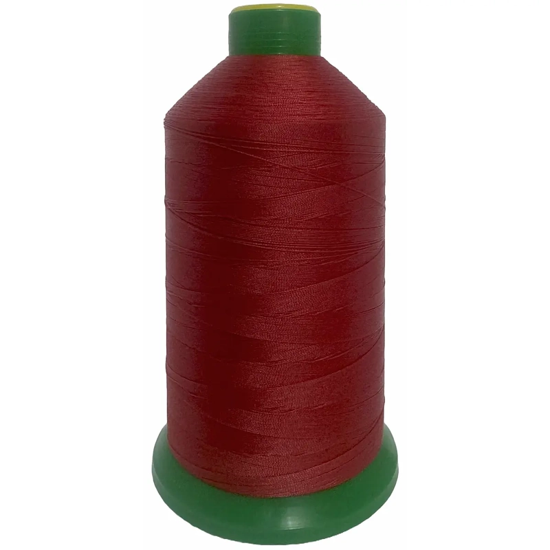 RED (202) No.40 Bonded Nylon Thread, 3000m Cone, Heavy Sewing