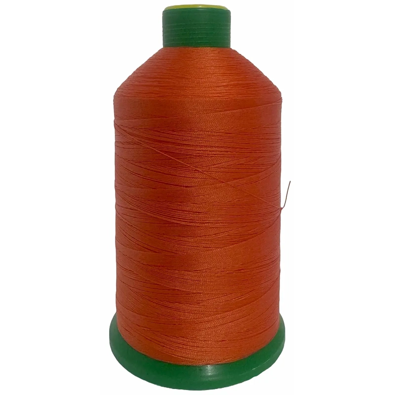 ORANGE (211) No.40 Bonded Nylon Thread, 3000m Cone, Heavy Sewing