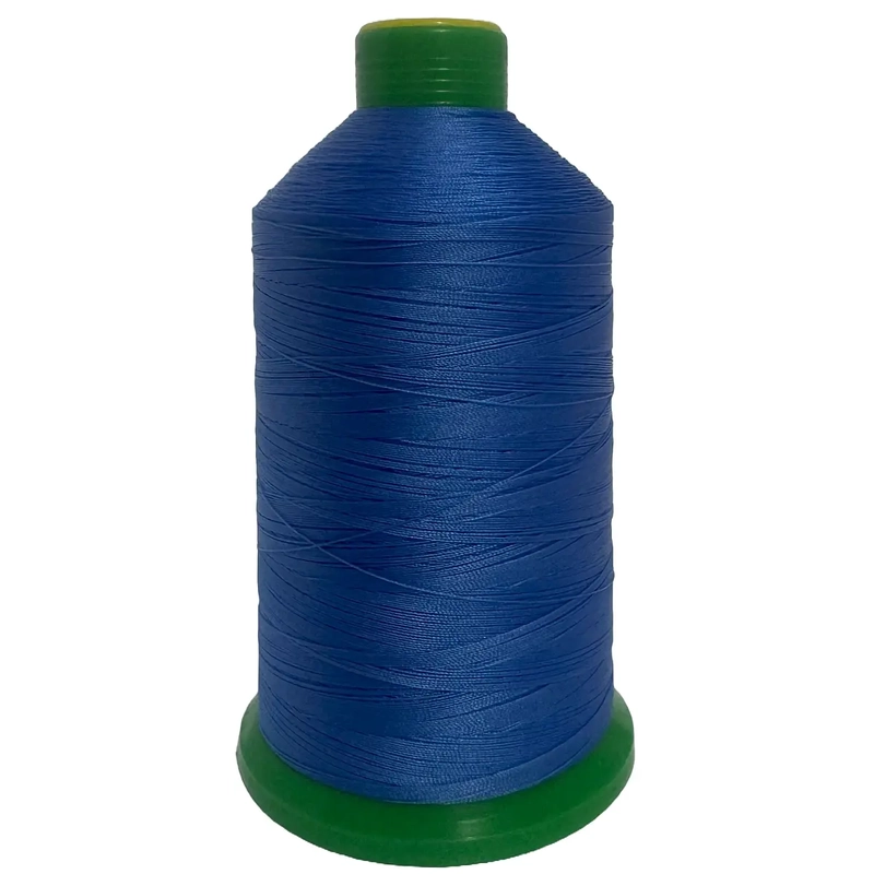 BLUE (328) No.40 Bonded Nylon Thread, 3000m Cone, Heavy Sewing
