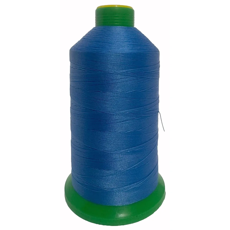 MID BLUE (329) No.40 Bonded Nylon Thread, 3000m Cone, Heavy Sewing