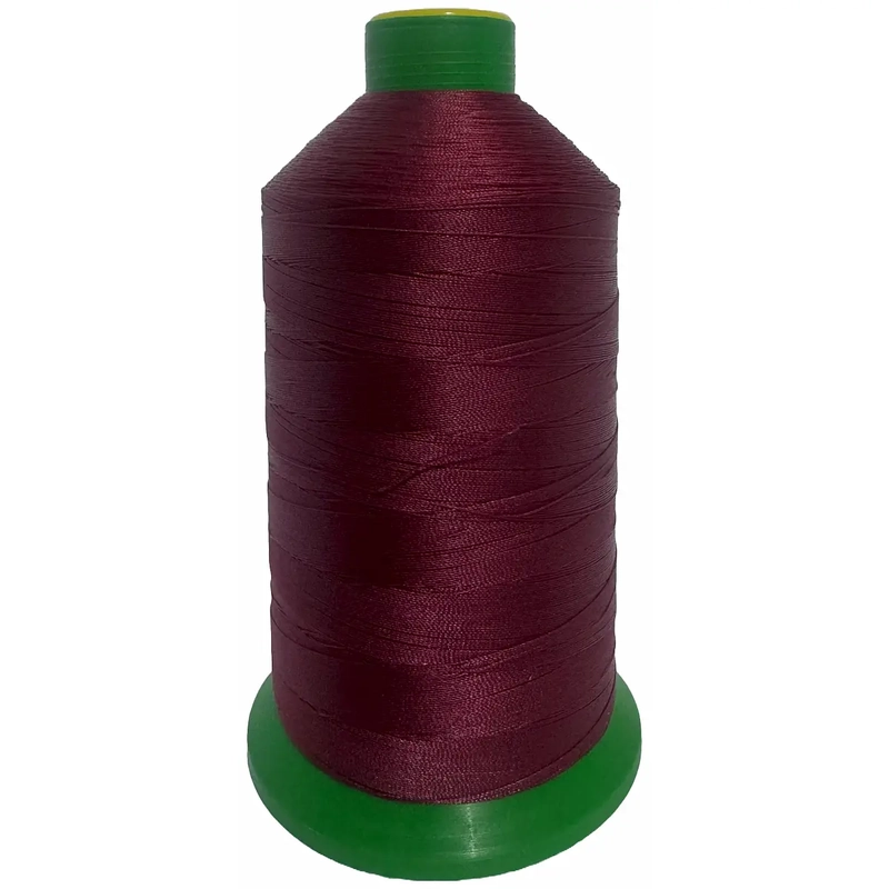 CLARET (408) No.40 Bonded Nylon Thread, 3000m Cone, Heavy Sewing
