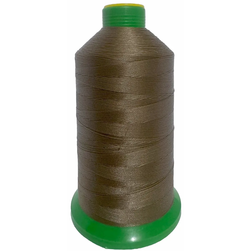 LIGHTER BROWN (437) No.40 Bonded Nylon Thread, 3000m Cone, Heavy Sewing