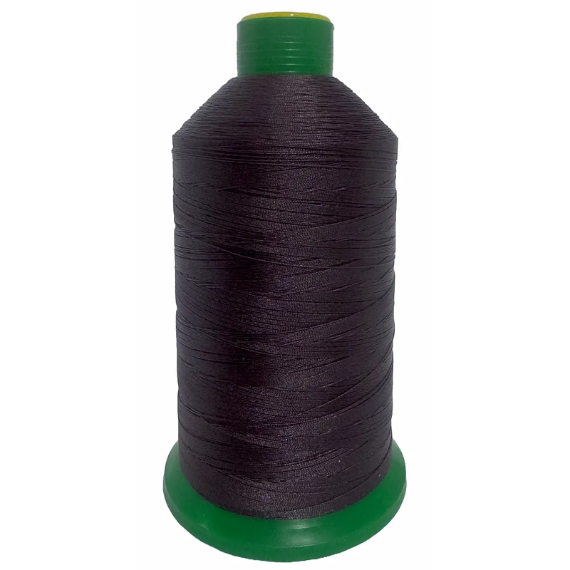 DARK AUBERGINE (448) No.40 Bonded Nylon Thread, 3000m Cone, Heavy Sewing