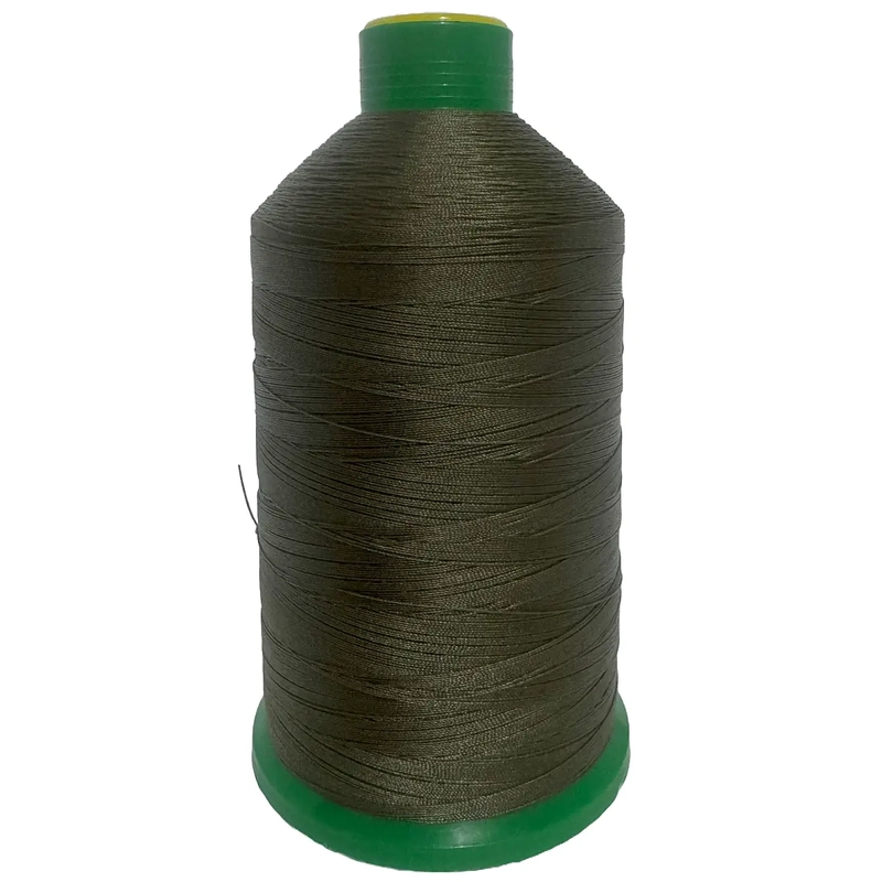 DARKER OLIVE (506) No.40 Bonded Nylon Thread, 3000m Cone, Heavy Sewing