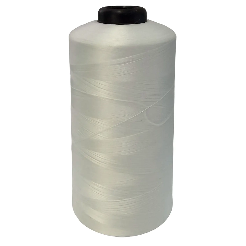 WHITE Winloop Continuous Filament Textured Polyester Thread #150, 15,000m cone