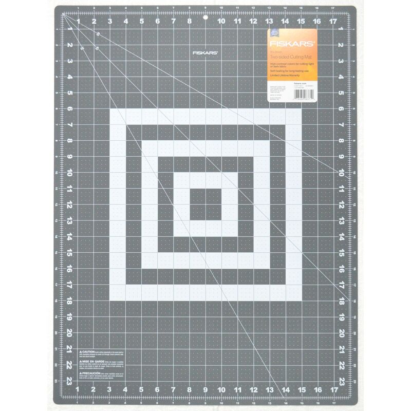 Fiskars Two-Sided Cutting Mat, 18 x 24", Self Healing