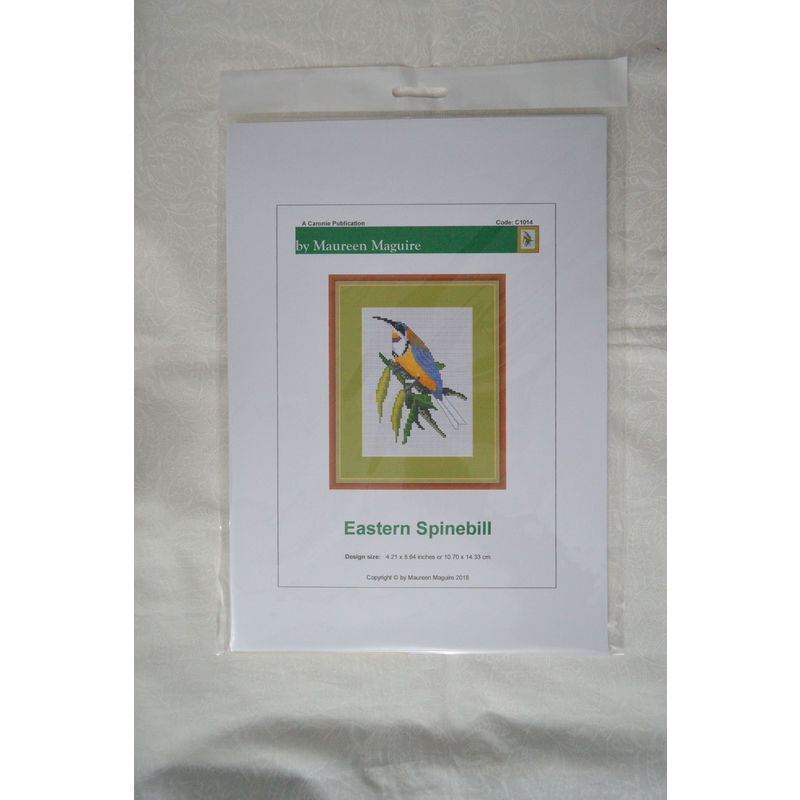 Counted Cross Stitch, Australian Birds, Eastern Spinebill, 10.70 x 14.33cm